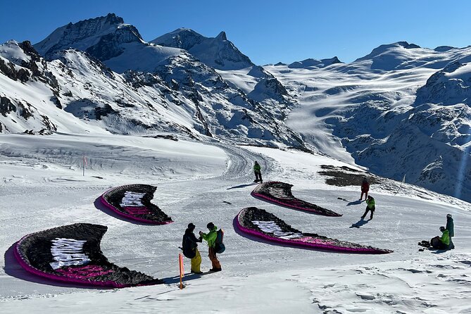 20 to 25 Minute Tandem Paragliding in Zermatt and Matterhorn View - Landing near town and the Victory Beer