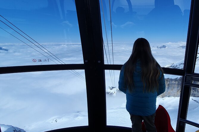 Attraction Ticket: Mt. Titlis by Train and Cableway from Lucerne - The Titlis Cliff Walk and the bridge above the mountains
