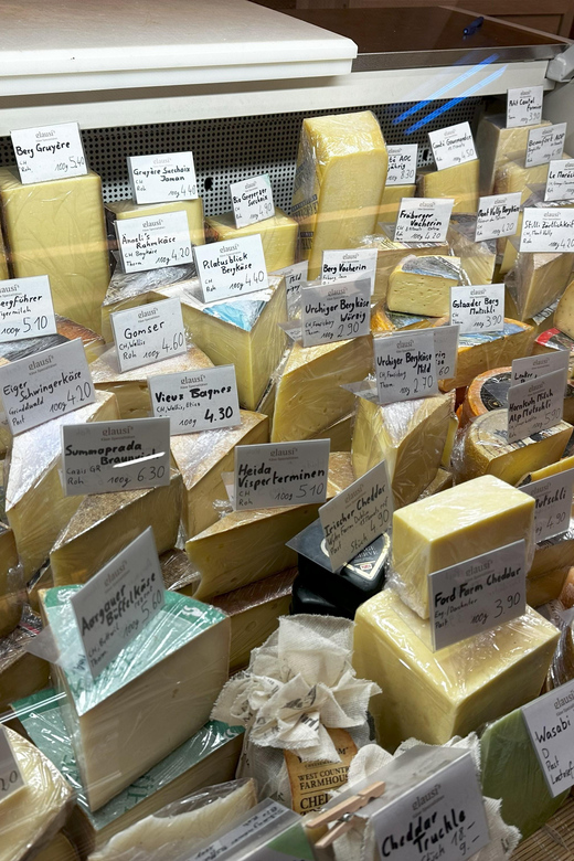 Basel: Cheese, Chocolate and Pastry Food Tour - Swiss cheese, from mild to aged
