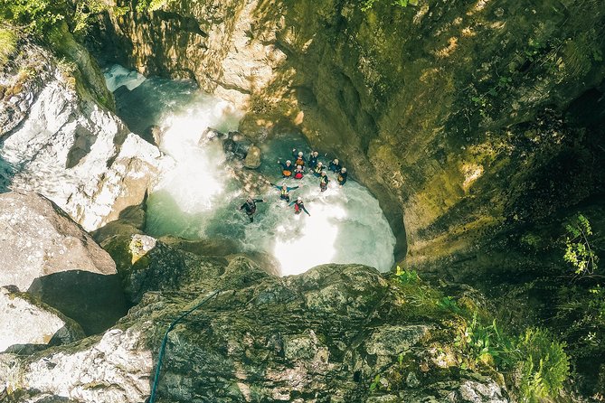 Canyoning Interlaken with OUTDOOR - Rock jumps, white water, and natural slides