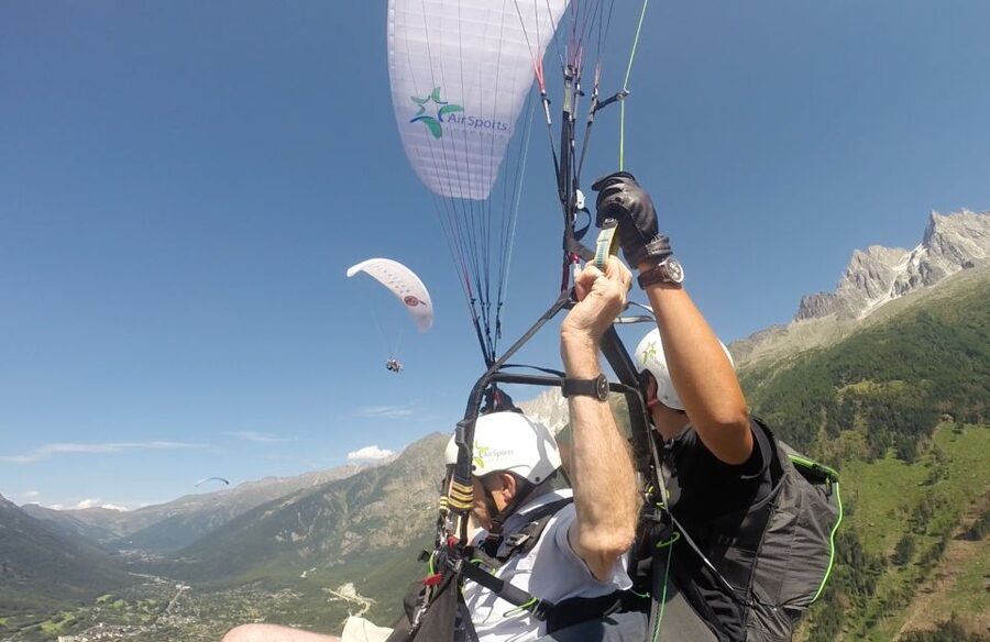 Chamonix and Paragliding Tour - Chamonix beneath the 4,807-meter summit