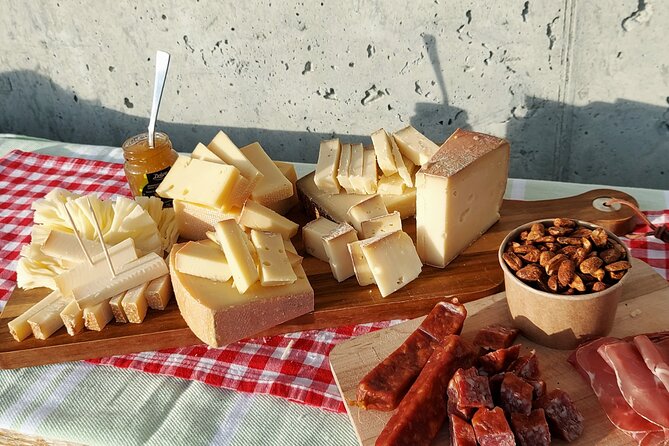 Cheese and chocolate on mountain summit - Mountain views and the weather question