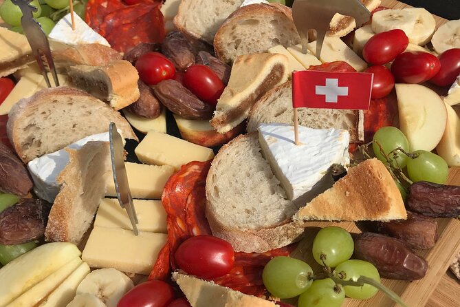 Cheese platter by Boat on Lake Thun, Interlaken - Cheese, wine, and what is actually included