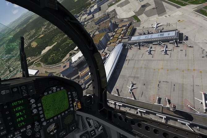 F / A-18 fighter jet flight simulator in Zurich - Sixty minutes in the F/A-18 simulator