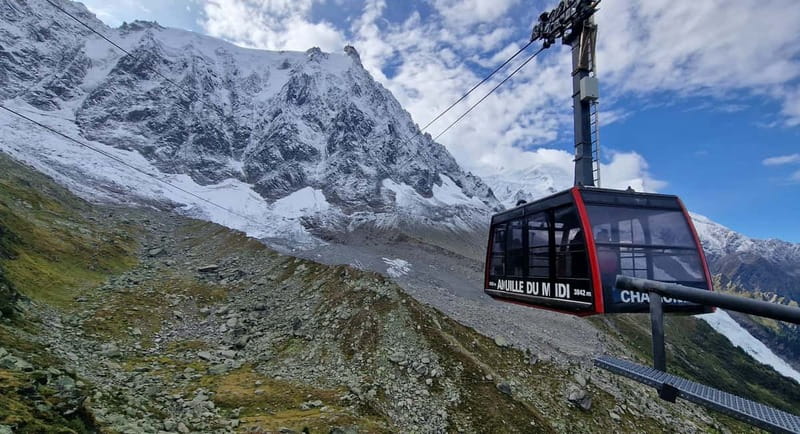 From Geneva: Chamonix, Mont Blanc & Ice Cave Guided Day Tour - Reaching Aiguille du Midi at 3,842 meters