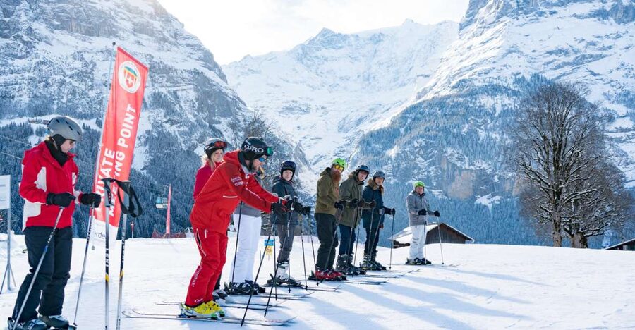 From Interlaken: 8-Hour Skiing in Grindelwald for Beginner's - Getting comfortable at Bodmi Arena