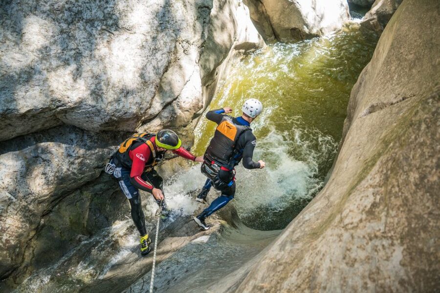 From Interlaken: Canyoning Chli Schliere - Slides reaching 15 meters