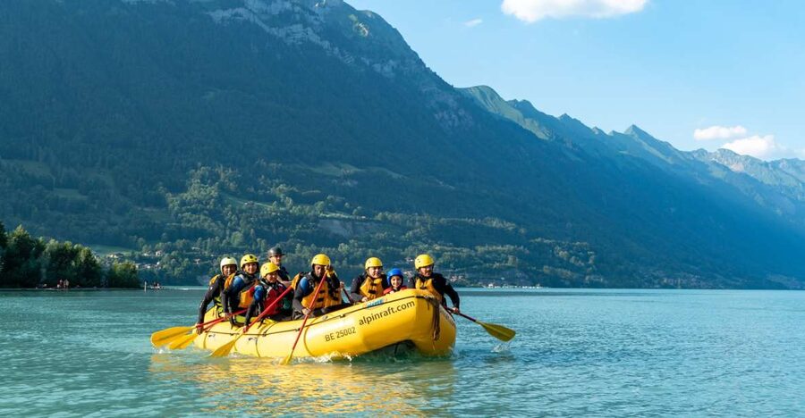 From Interlaken: Family Rafting - A soft-water introduction to rafting near Interlaken