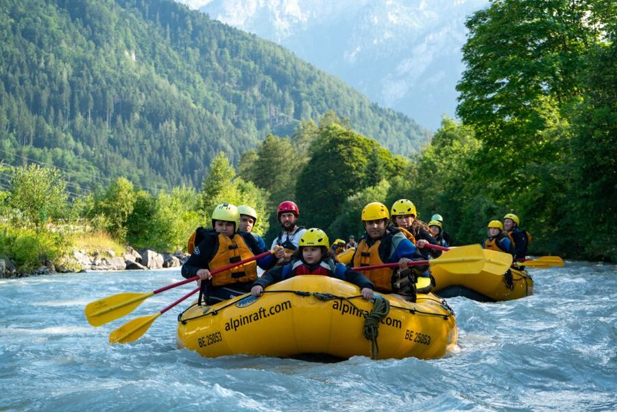 From Interlaken: Family Rafting - Forty-five minutes on the river