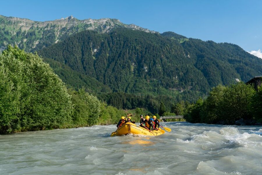 From Interlaken: Family Rafting - Meeting at the Wilderswil Outdoor base