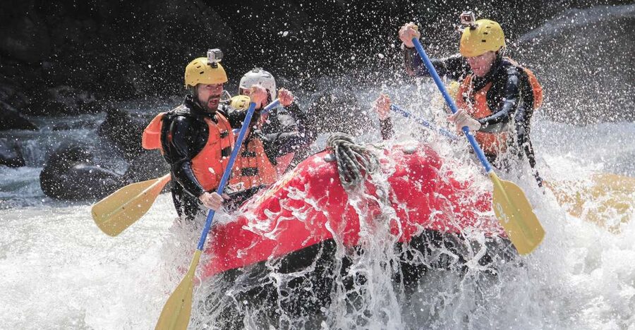 From Interlaken: Lütschine River Whitewater Rafting - Getting fitted out for cold Swiss water