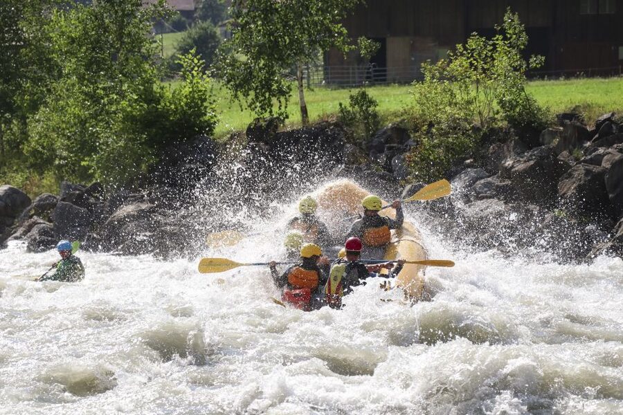 From Interlaken: Lütschine River Whitewater Rafting - The quieter run toward the lake