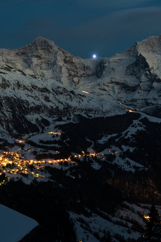 From Interlaken: Night Sledding - What the moonlit track feels like