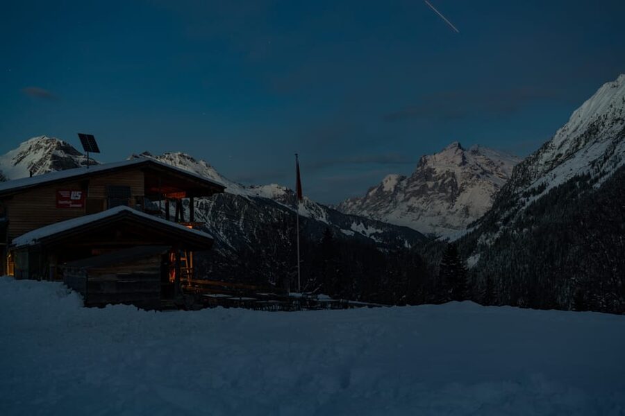 From Interlaken: Night Sledding - Clothing is the difference between fun and misery