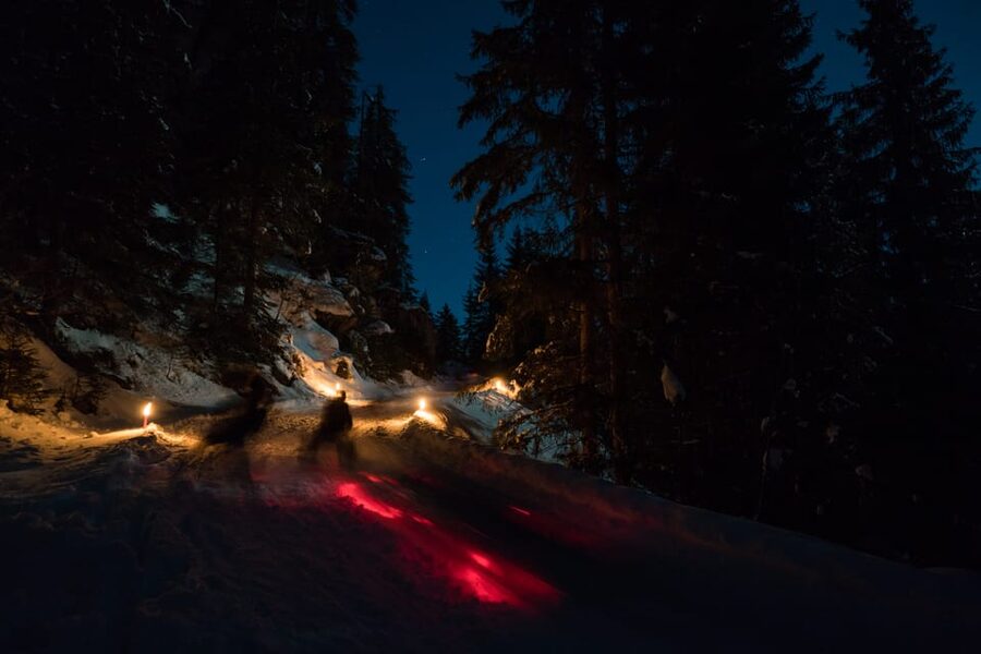 From Interlaken: Night Sledding - Who will enjoy this most