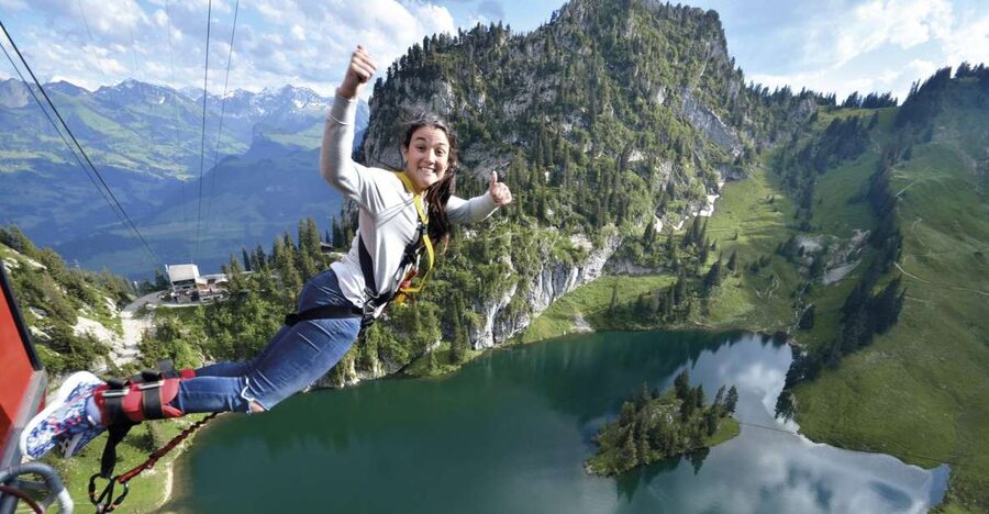 From Interlaken: Stockhorn Bungee Jump - From Interlaken to Erlenbach through the Simmental Valley