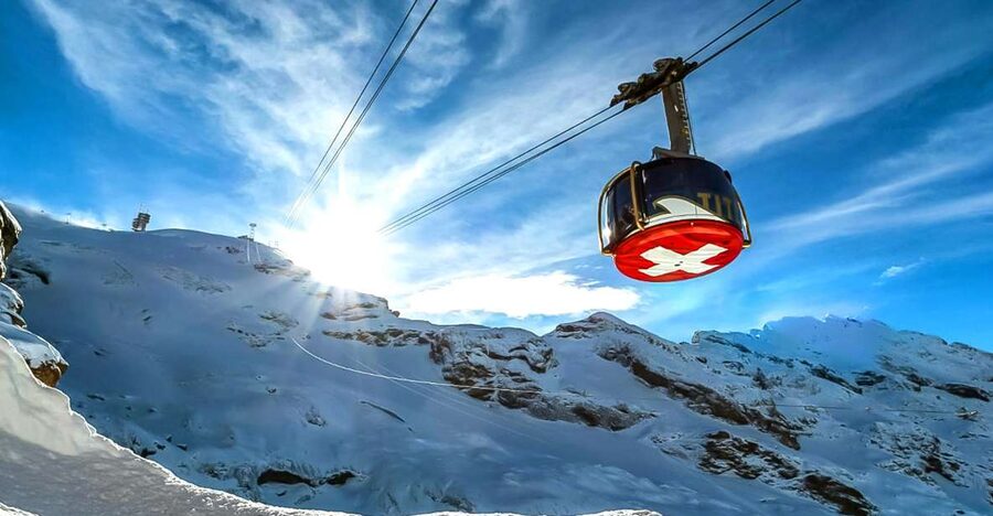 From Lucerne: Mount Titlis Half-Day Tour with Ice Flyer - The summit terrace and alpine views