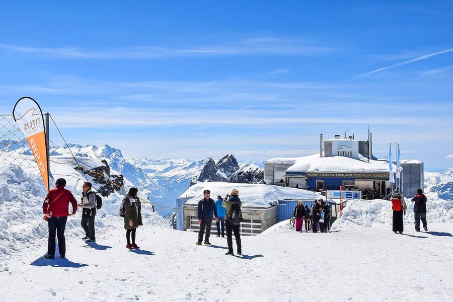 From Lucerne: Mount Titlis Half-Day Tour with Ice Flyer - Walking through the Glacier Cave