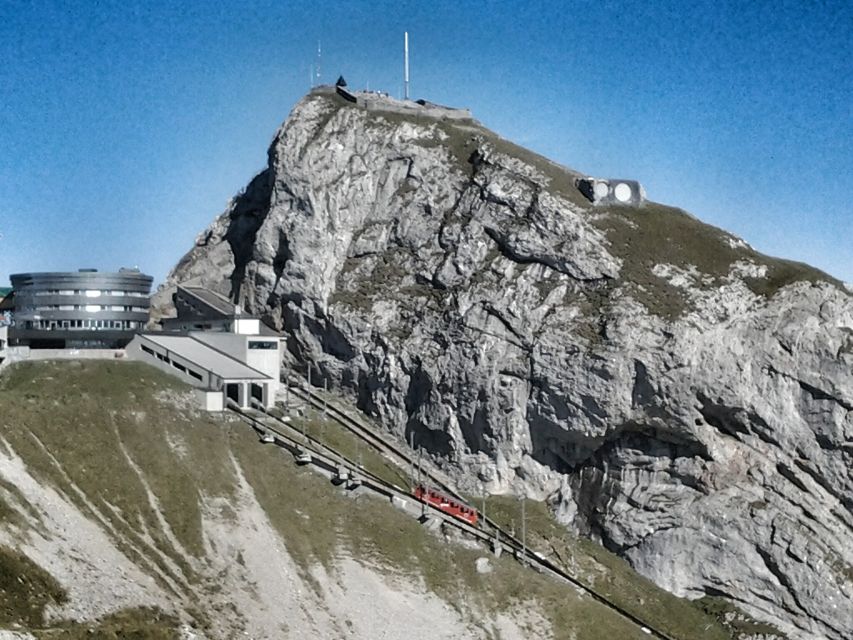 From Luzern:Small Group Tour Golden Roundtrip to Mt. Pilatus - Descending by cableway and the Dragon Ride