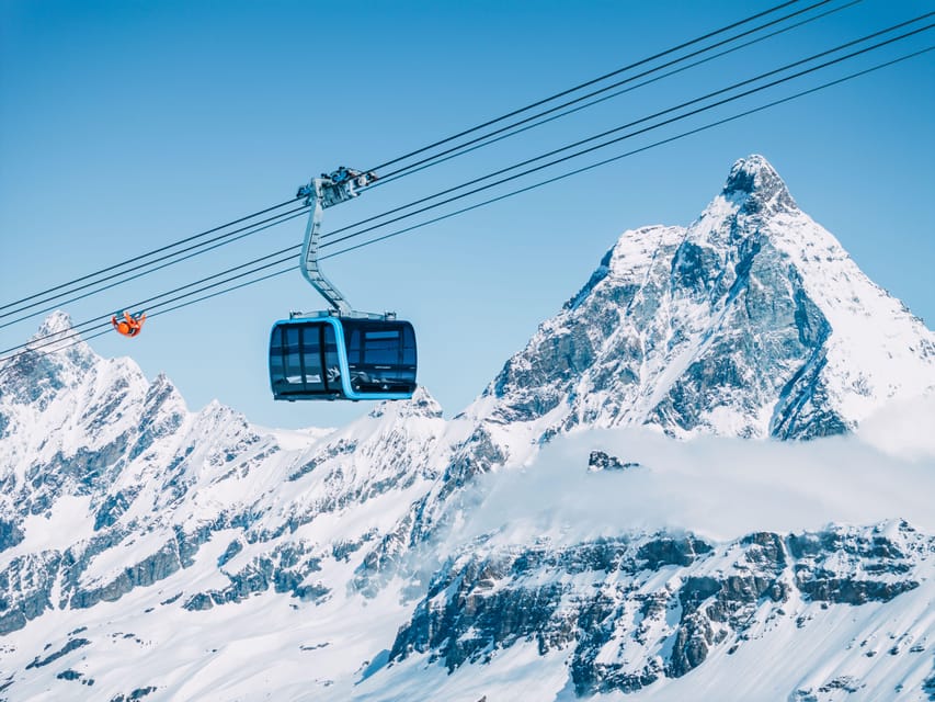 From Zermatt: Testa Grigia Cable Car Ticket - Trockener Steg and the heated glacier crossing