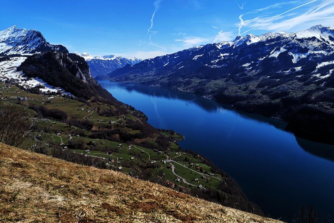 From Zurich: Breathtaking waterfall and lakes private tour - Weesen and the lake from below