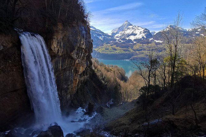 From Zurich: Breathtaking waterfall and lakes private tour - Seerenbach Falls in spring