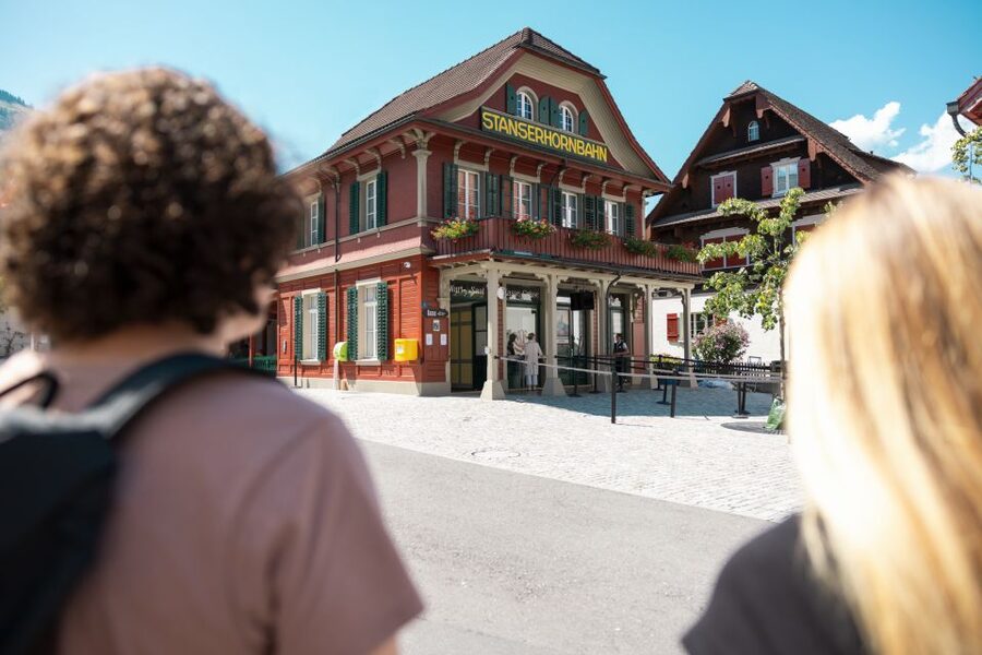 From Zurich: Full-Day Mount Stanserhorn Discovery Tour - The vintage funicular from Stans