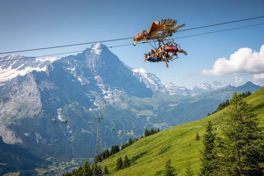 From Zurich: Grindelwald First Cable Car & Interlaken - The Cliff Walk adds a real jolt