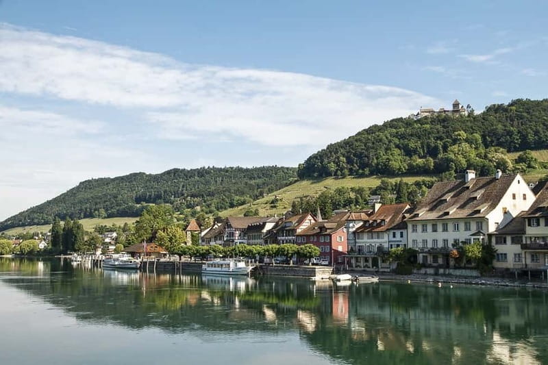 From Zurich: Stein am Rhein and Rhine Falls - Schloss Laufen and the Rhine Falls: the big spectacle