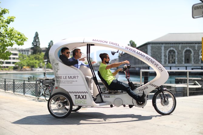Geneva Highlights Tour by TaxiBike - The Rhône and Arve rivers meet