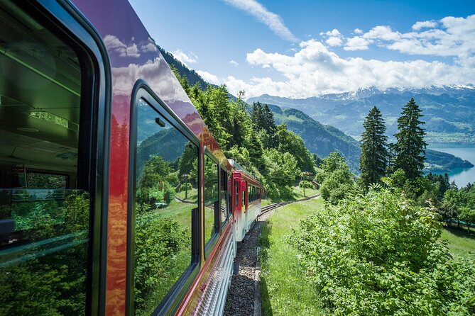 Independent Rigi Tour from Lucerne With Cruise - Taking the cogwheel train from Vitznau