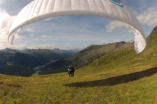 Klosters Tandem Paragliding Flight from Gotschna - The cable car ride up Gotschna
