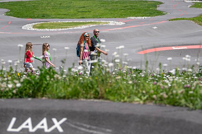 Laax Falera Foxtrail Tschiel - Falera and St. Remigius Church