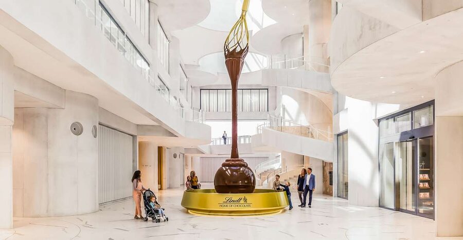 Lindt Home of Chocolate Museum Entry Ticket - Watching the manufacturing process