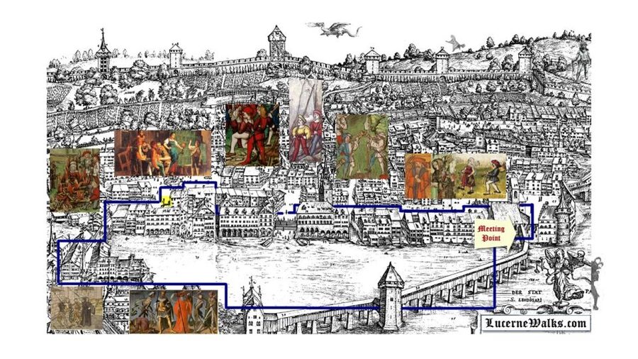 Lucerne: 1-Hour Historical Tour with Night Watchman - The dance of death and the return over Chapel Bridge