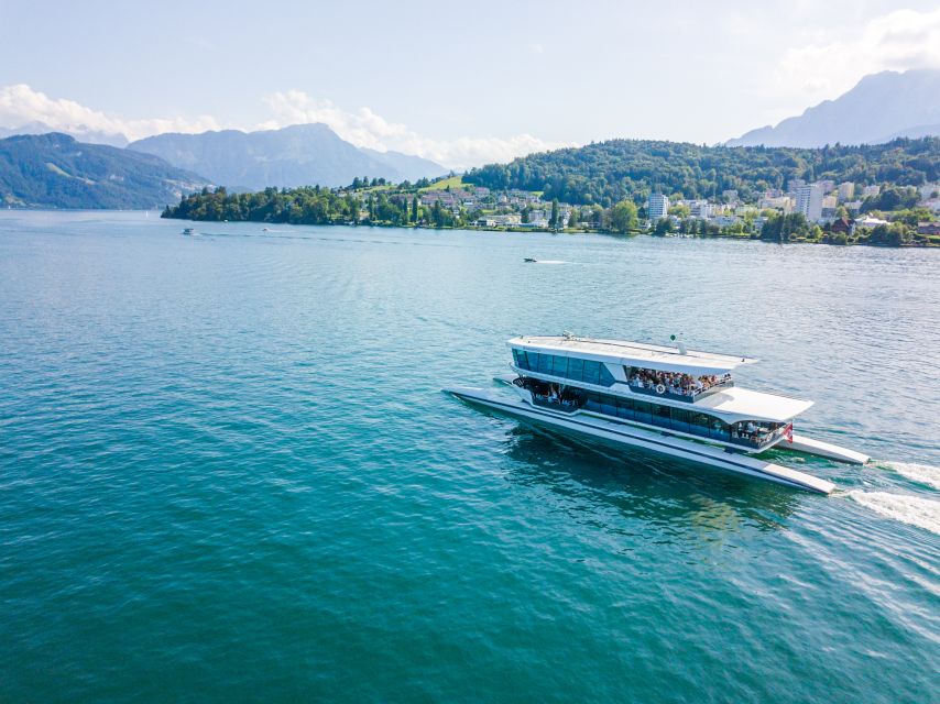 Lucerne: Round-Trip Catamaran Cruise on Lake Lucerne - Leaving Lucerne from Pier 3