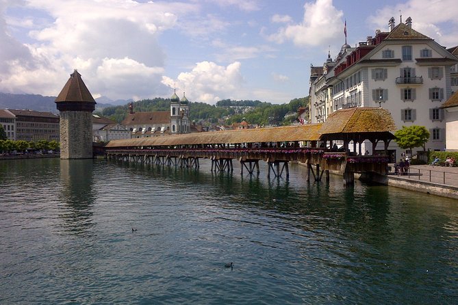 Lucerne small group walking tour and Lake Cruise from Basel - Boarding the Lake Lucerne boat at KKL