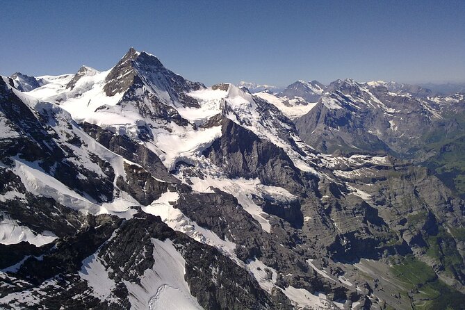 Matterhorn helicopter tour - longest scenic flight from Bern over the Swiss Alps - Breithorn and the eternal ice