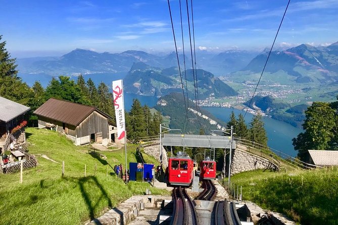 Mount Pilatus (Private Tour) - The steep railway descent to Alpnachstad