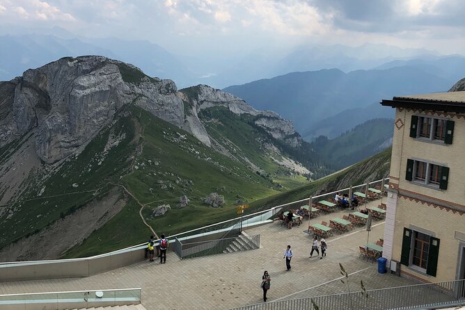 Mt. Pilatus with Lake of Lucerne Cruise Private Tour from Lucerne - Descending by the world’s steepest cogwheel railway