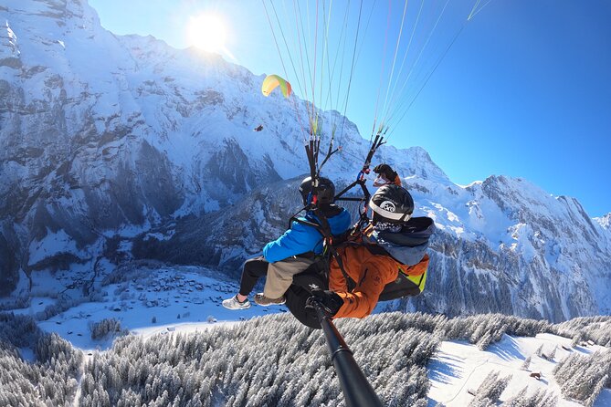 Mürren Lauterbrunnen: Paragliding Panorama Tandem Flights - Mürrenbachfall and the Lauterbrunnen Cliffs