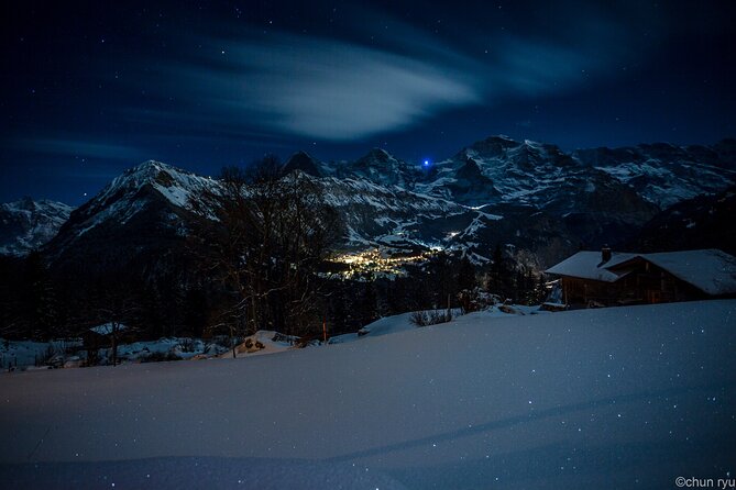 Night Sledding from Interlaken - The cable car ride is part of the adventure