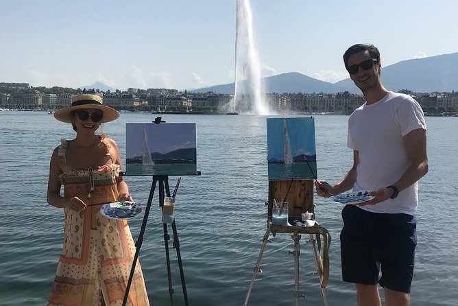 Painting Master Class by the Geneva Lake - Jet d’Eau: Turning a Famous Sight Into a Subject