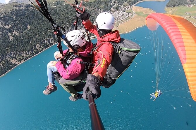 Paragliding Tandem Flights in Engadin - Taking the Corvatsch cable car from Silvaplana Surlej