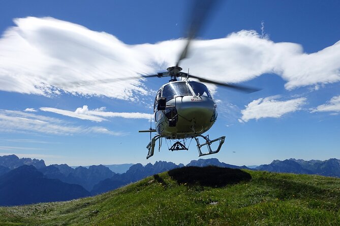 Private helicopter flight to Stockhorn mountain, with view to the Swiss Alps - Emmental adds farms, fields, and cheese country