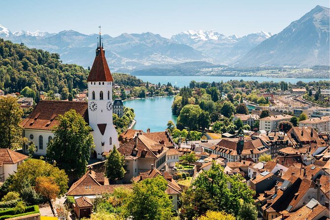 Private Tour to Swiss Capital, Castles & Lakes by Car from Zurich - St. Beatus Caves and the view from Merligen