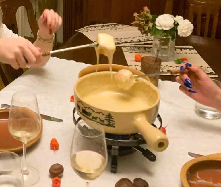 Traditional Swiss Dinner: Cheese Fondue, Appetizers/Dessert - What $158 per person really covers