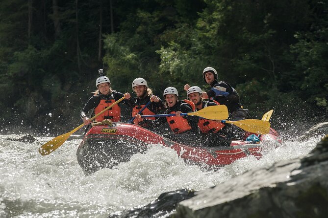 Whitewater Action Rafting Experience in Engadin - Swimming before the gorge
