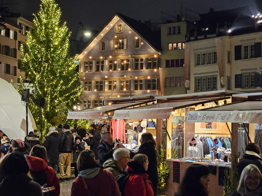 Zurich Christmas Market Tour - Münsterhof, the most polished market stop
