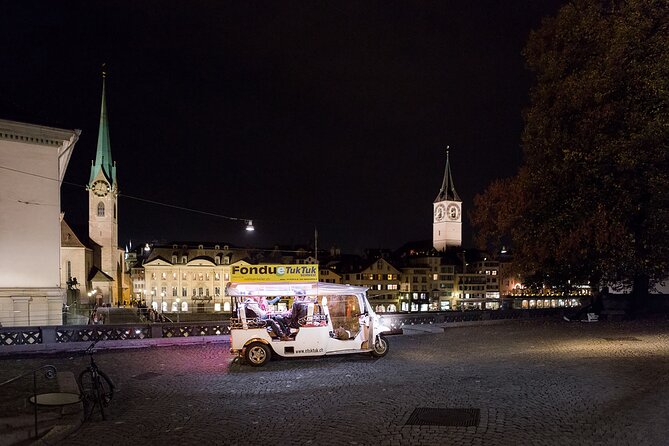 Zurich eTukTuk Private Tour - with Cheese Fondue and Wine - What the 90 minutes really gives you